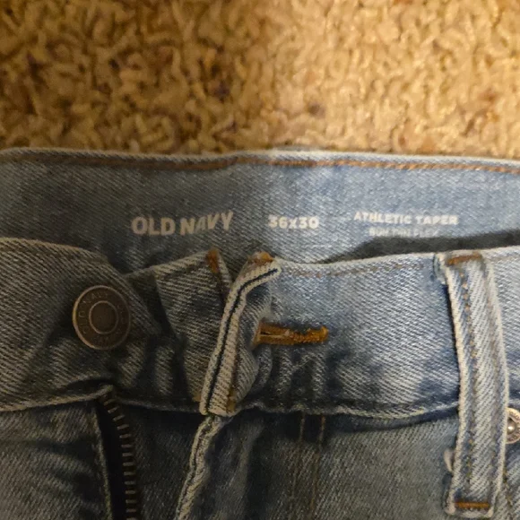 Old Navy Light Blue Athletic Taper Jeans - Picture 2 of 5